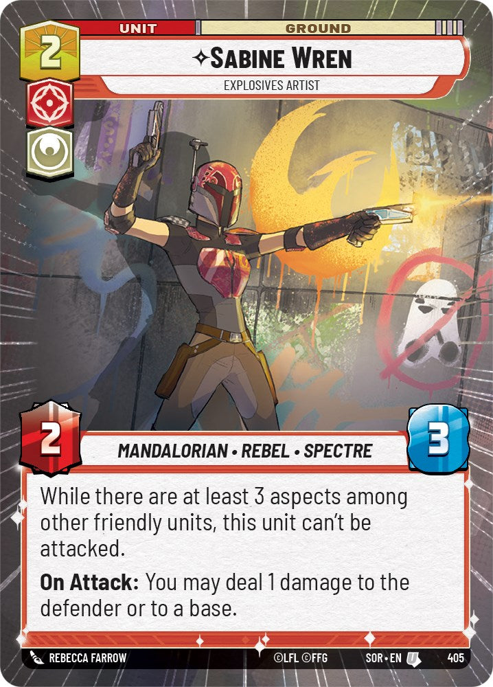 Sabine Wren - Explosives Artist (Hyperspace) (405) [Spark of Rebellion] | Shuffle n Cut Hobbies & Games