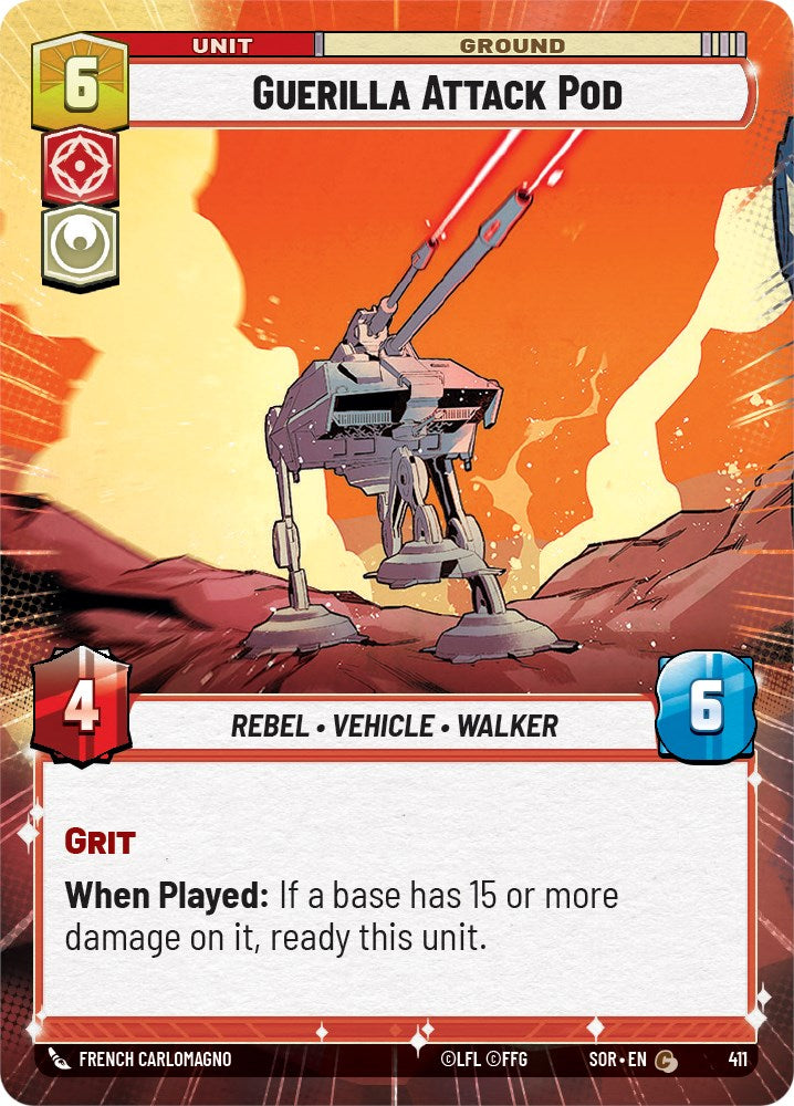 Guerilla Attack Pod (Hyperspace) (411) [Spark of Rebellion] | Shuffle n Cut Hobbies & Games