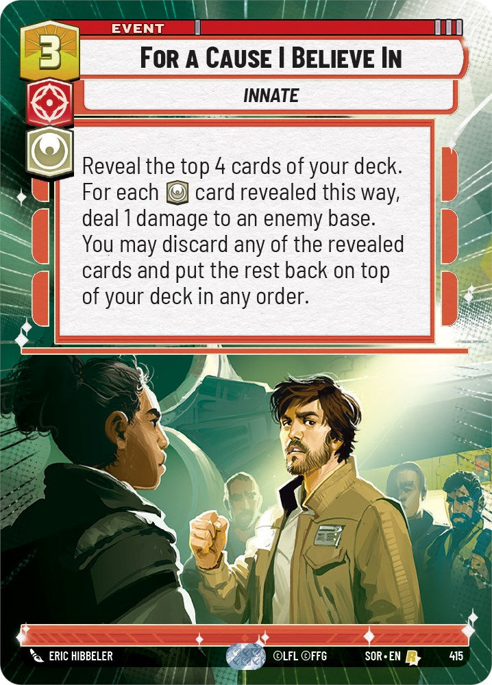 For A Cause I Believe In (Hyperspace) (415) [Spark of Rebellion] | Shuffle n Cut Hobbies & Games
