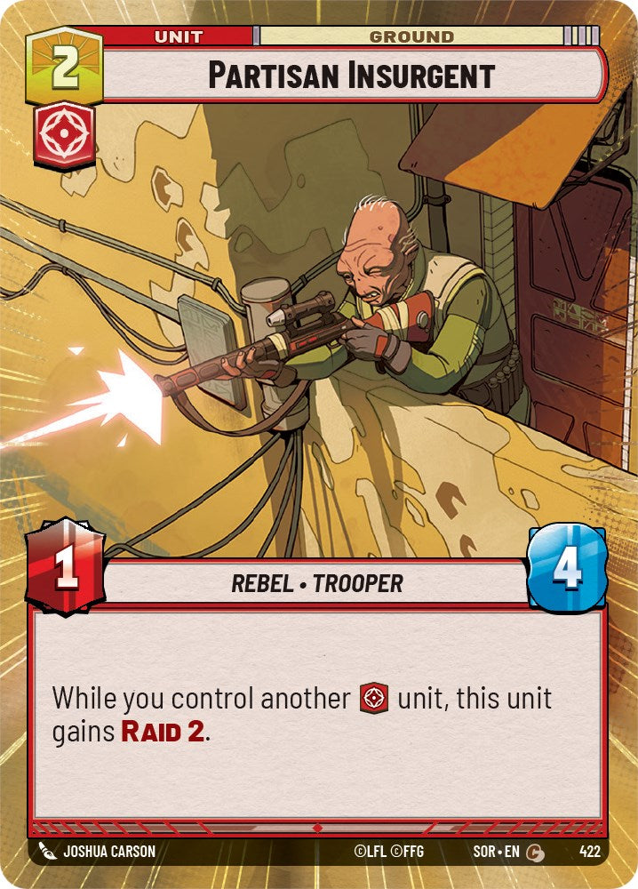 Partisan Insurgent (Hyperspace) (422) [Spark of Rebellion] | Shuffle n Cut Hobbies & Games