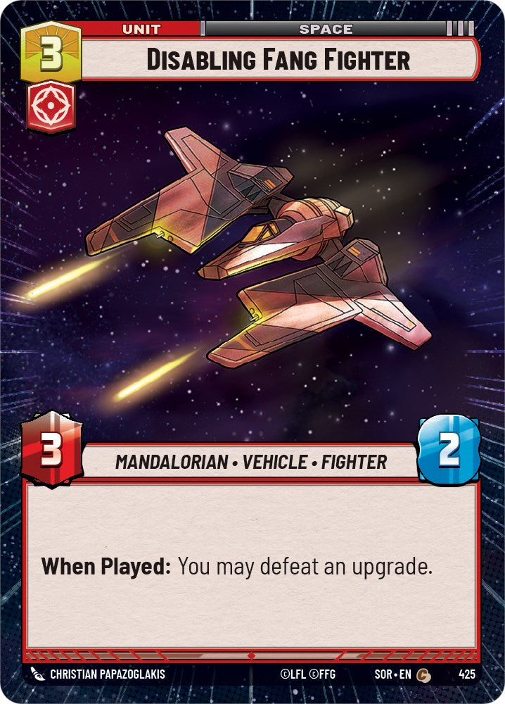 Disabling Fang Fighter (Hyperspace) (425) [Spark of Rebellion] | Shuffle n Cut Hobbies & Games