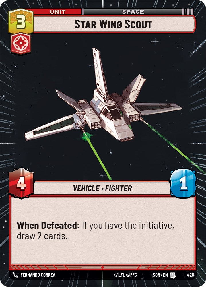 Star Wing Scout (Hyperspace) (426) [Spark of Rebellion] | Shuffle n Cut Hobbies & Games