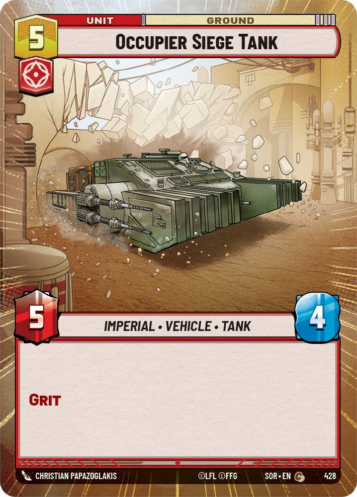 Occupier Siege Tank (Hyperspace) (428) [Spark of Rebellion] | Shuffle n Cut Hobbies & Games