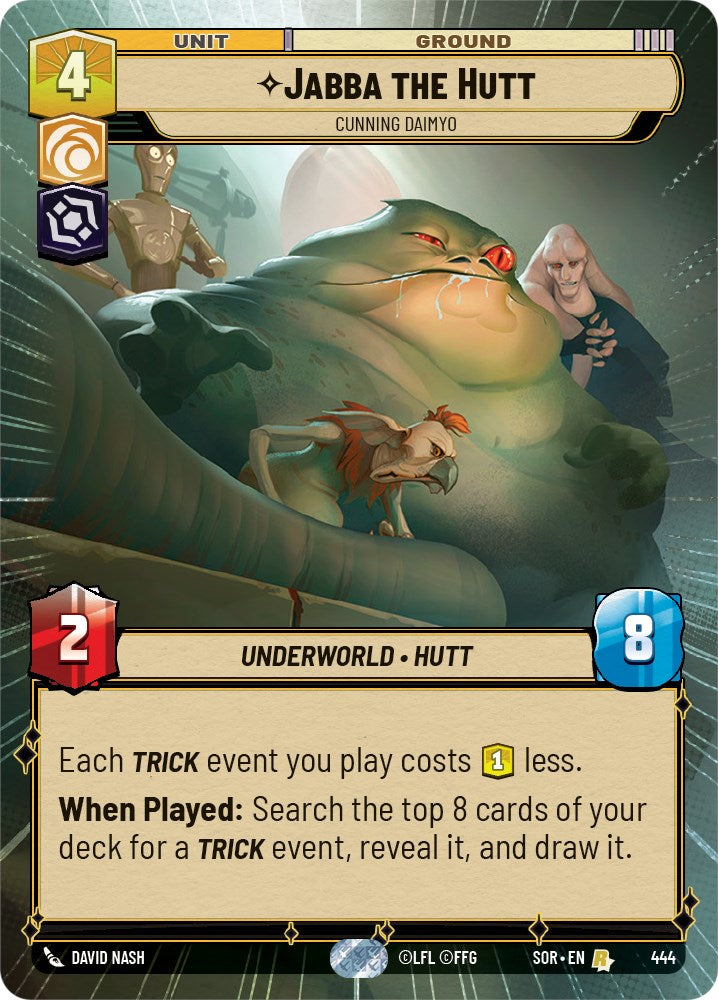 Jabba the Hutt - Cunning Daimyo (Hyperspace) (444) [Spark of Rebellion] | Shuffle n Cut Hobbies & Games
