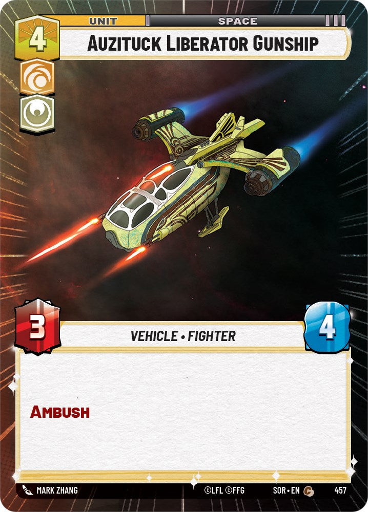 Auzituck Liberator Gunship (Hyperspace) (457) [Spark of Rebellion] | Shuffle n Cut Hobbies & Games