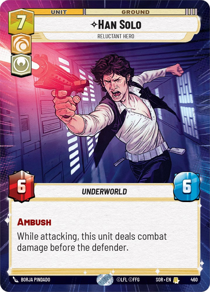 Han Solo - Relunctant Hero (Hyperspace) (460) [Spark of Rebellion] | Shuffle n Cut Hobbies & Games