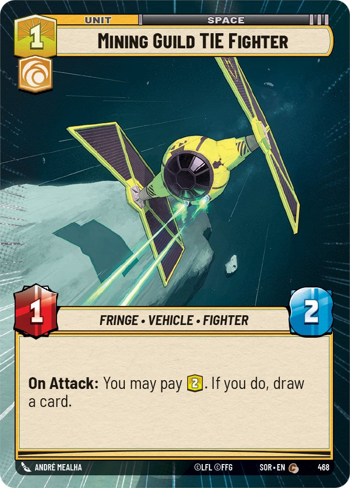 Mining Guild TIE Fighter (Hyperspace) (468) [Spark of Rebellion] | Shuffle n Cut Hobbies & Games