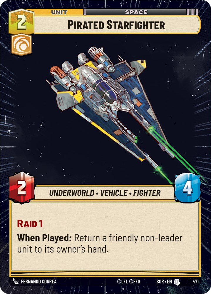 Pirated Starfighter (Hyperspace) (471) [Spark of Rebellion] | Shuffle n Cut Hobbies & Games
