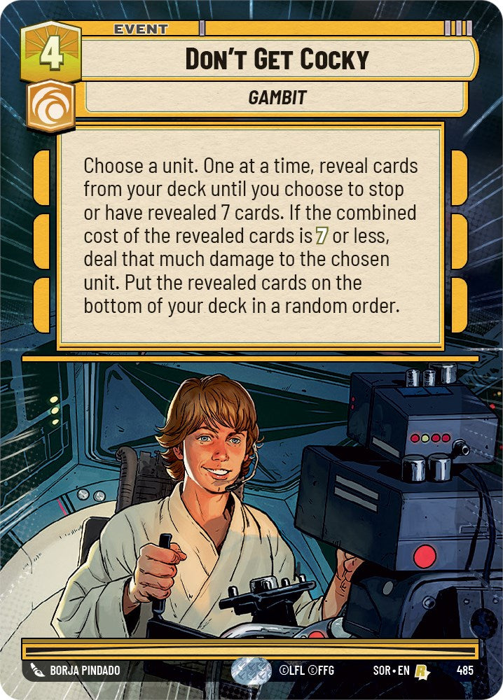 Don't Get Cocky (Hyperspace) (485) [Spark of Rebellion] | Shuffle n Cut Hobbies & Games