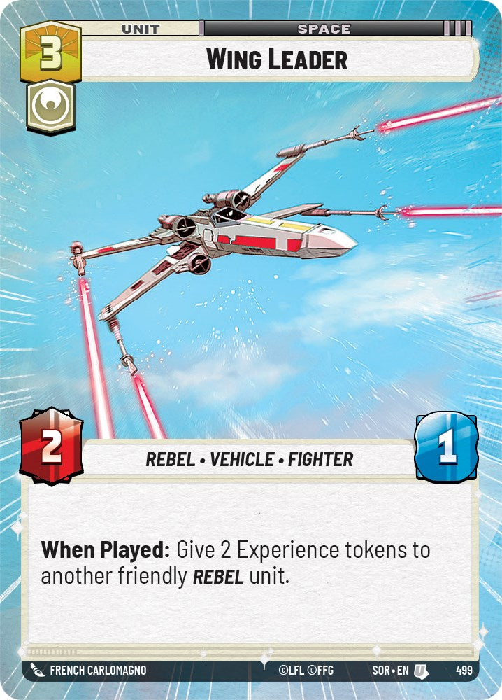 Wing Leader (Hyperspace) (499) [Spark of Rebellion] | Shuffle n Cut Hobbies & Games