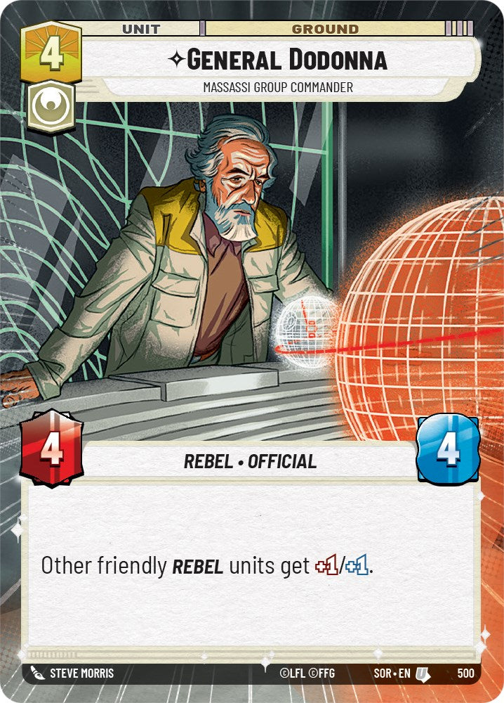 General Dodonna - Massassi Group Commander (Hyperspace) (500) [Spark of Rebellion] | Shuffle n Cut Hobbies & Games