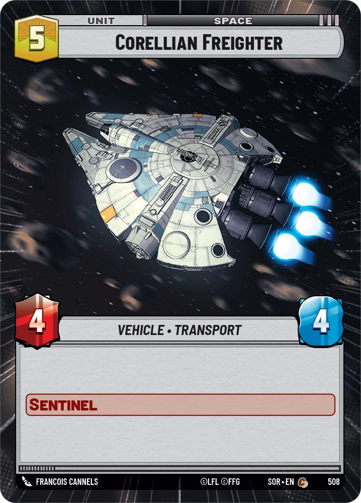 Corellian Freighter (Hyperspace) (508) [Spark of Rebellion] | Shuffle n Cut Hobbies & Games