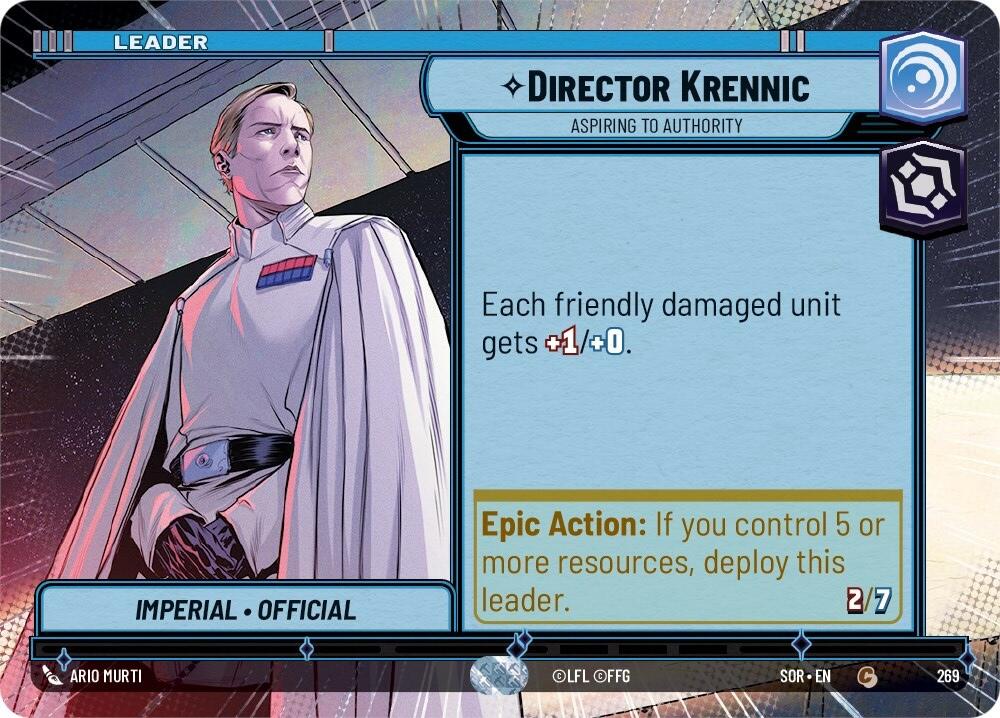 Director Krennic - Aspiring to Authority (Hyperspace) (269) [Spark of Rebellion] | Shuffle n Cut Hobbies & Games