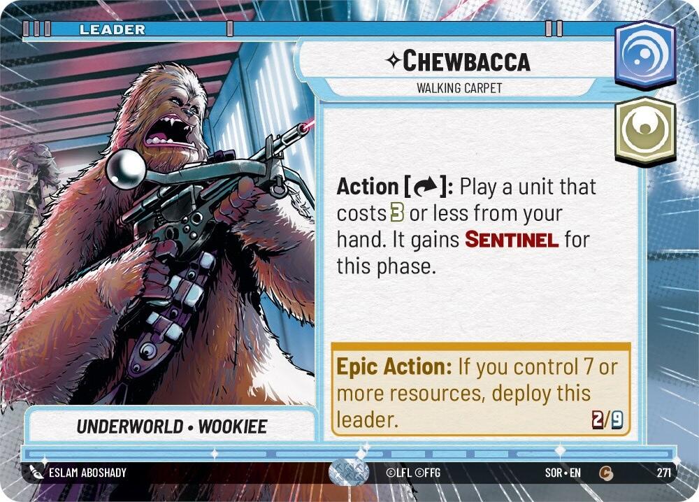 Chewbacca - Walking Carpet (Hyperspace) (271) [Spark of Rebellion] | Shuffle n Cut Hobbies & Games