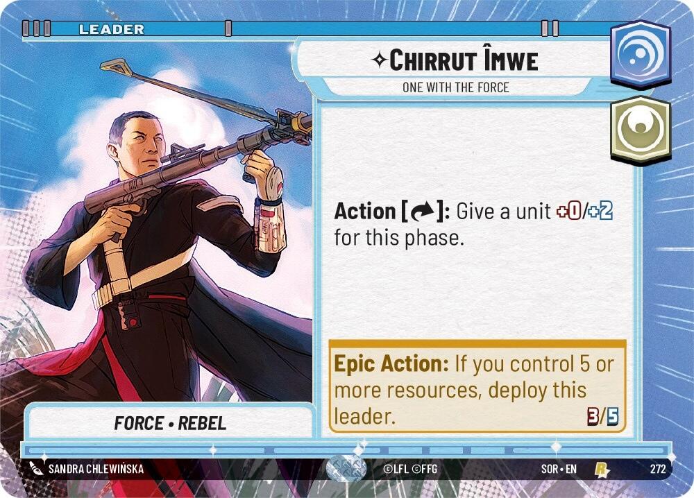 Chirrut emwe - One With The Force (Hyperspace) (272) [Spark of Rebellion] | Shuffle n Cut Hobbies & Games