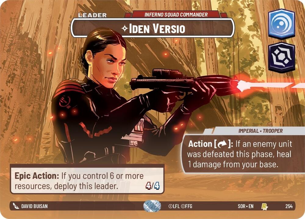 Iden Versio - Inferno Squad Commander (Showcase) (254) [Spark of Rebellion] | Shuffle n Cut Hobbies & Games