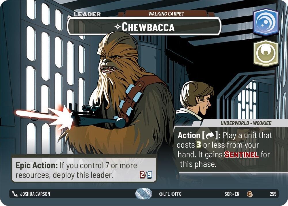 Chewbacca - Walking Carpet (Showcase) (255) [Spark of Rebellion] | Shuffle n Cut Hobbies & Games