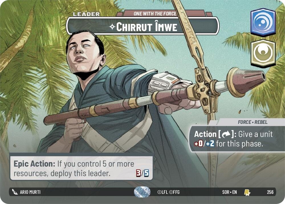 Chirrut Emwe - One With The Force (Showcase) (256) [Spark of Rebellion] | Shuffle n Cut Hobbies & Games
