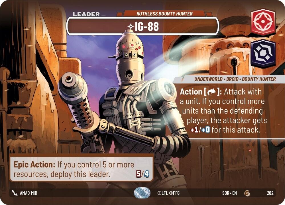IG-88 - Ruthless Bounty Hunter (Showcase) (262) [Spark of Rebellion] | Shuffle n Cut Hobbies & Games