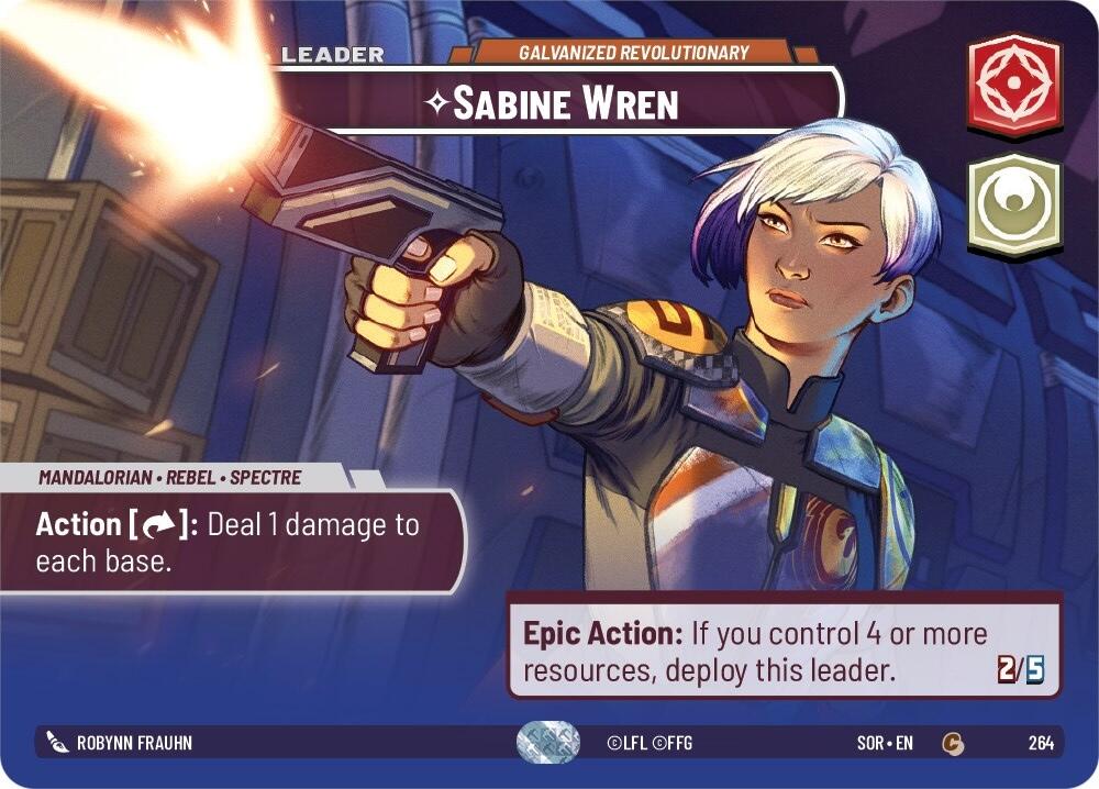 Sabine Wren - Galvanized Revolutionary (Showcase) (264) [Spark of Rebellion] | Shuffle n Cut Hobbies & Games