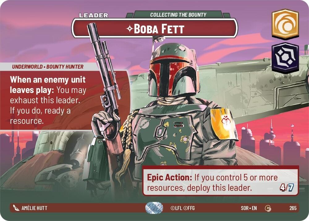 Boba Fett - Collecting the Bounty (Showcase) (265) [Spark of Rebellion] | Shuffle n Cut Hobbies & Games
