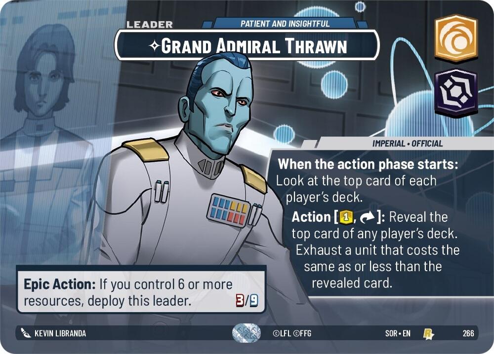 Grand Admiral Thrawn - Patient and Insightful (Showcase) (266) [Spark of Rebellion] | Shuffle n Cut Hobbies & Games
