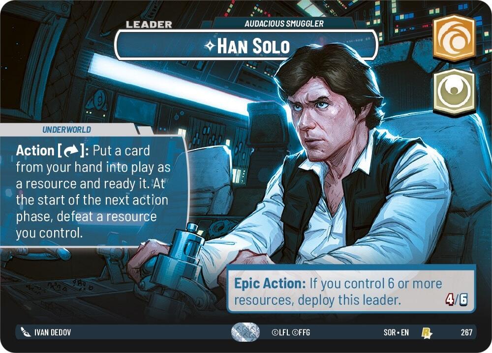 Han Solo - Audacious Smuggler (Showcase) (267) [Spark of Rebellion] | Shuffle n Cut Hobbies & Games