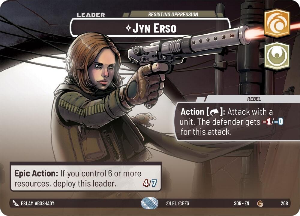 Jyn Erso - Resisting Oppression (Showcase) (268) [Spark of Rebellion] | Shuffle n Cut Hobbies & Games