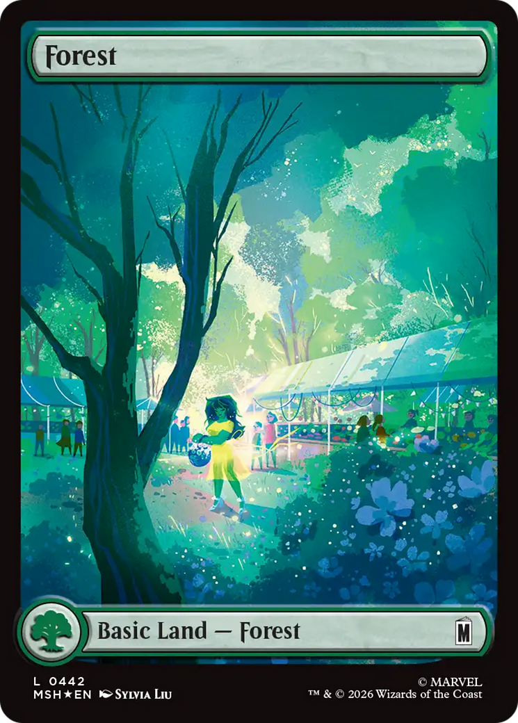 Forest (0442) (Surge Foil) [Marvel Super Heroes] | Shuffle n Cut Hobbies & Games