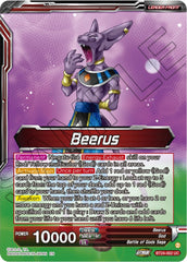 Beerus // Beerus, Pursuing the Power of the Gods (SLR) (BT24-002) [Beyond Generations] | Shuffle n Cut Hobbies & Games