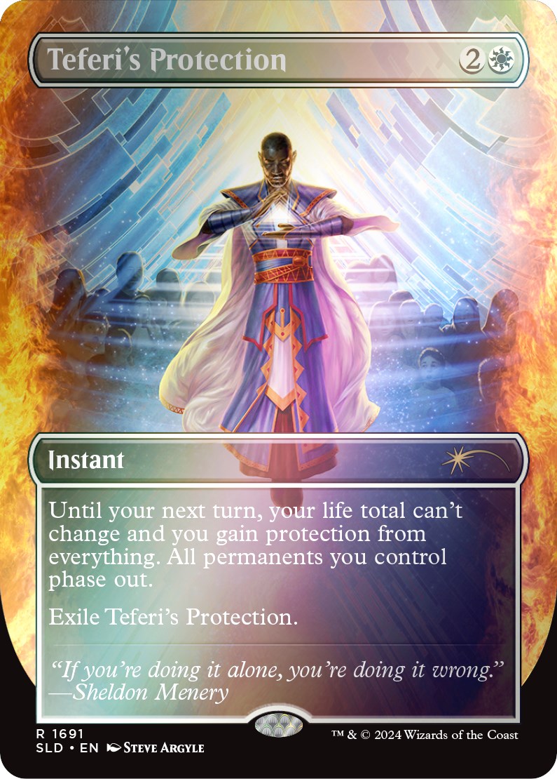 Teferi's Protection (1691) (Rainbow Foil) [Secret Lair Drop Series] | Shuffle n Cut Hobbies & Games