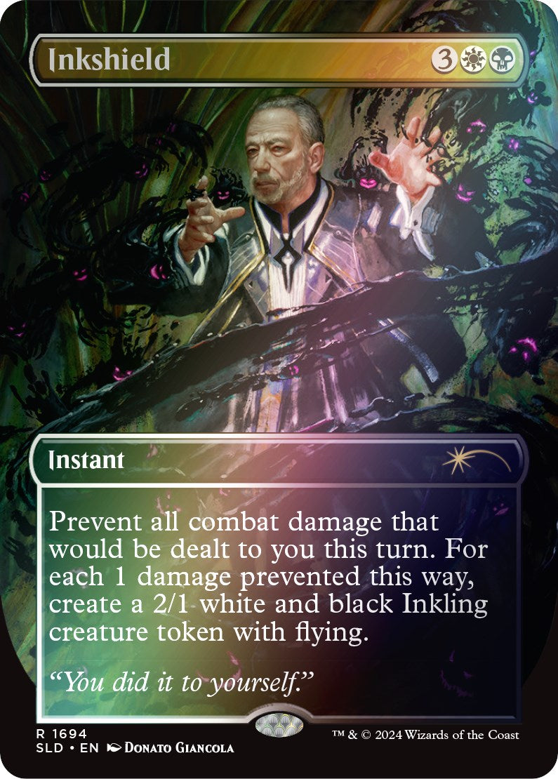 Inkshield (Rainbow Foil) [Secret Lair Drop Series] | Shuffle n Cut Hobbies & Games