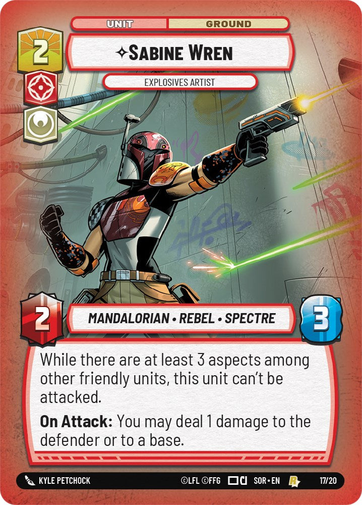 Sabine Wren - Explosives Artist (17/20) [Spark of Rebellion: Weekly Play] | Shuffle n Cut Hobbies & Games