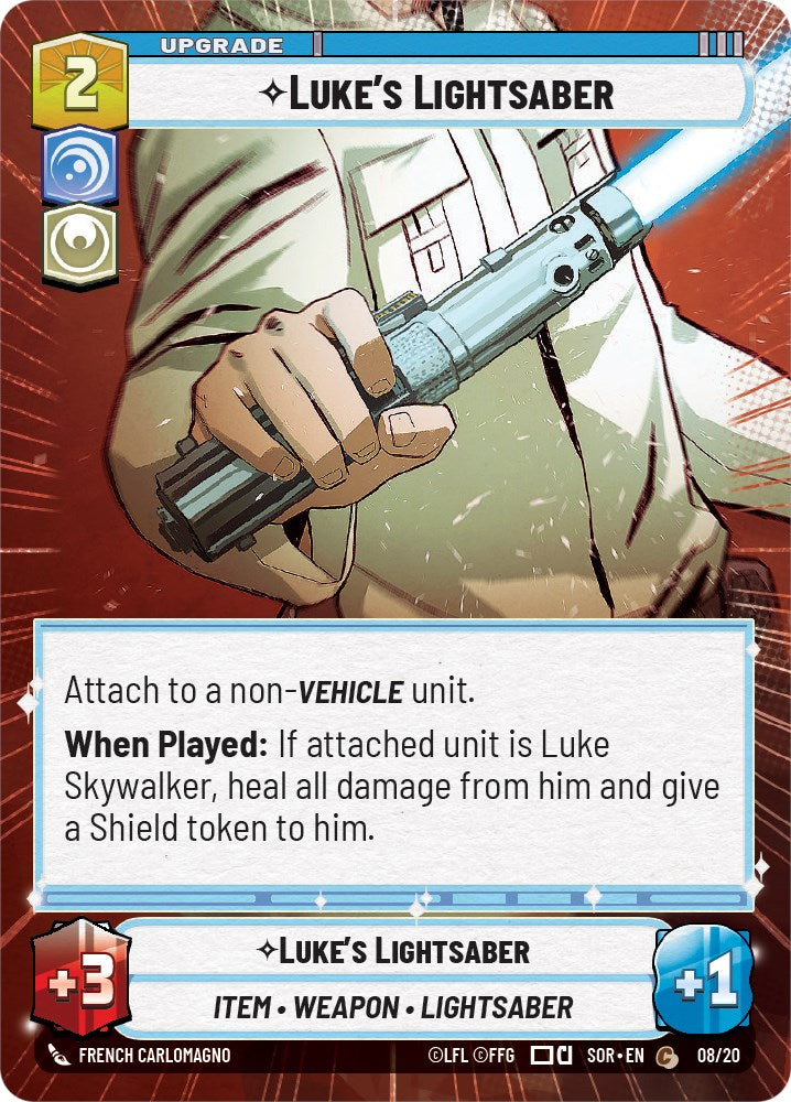 Luke's Lightsaber (Hyperspace) (8/20) [Spark of Rebellion: Weekly Play] | Shuffle n Cut Hobbies & Games