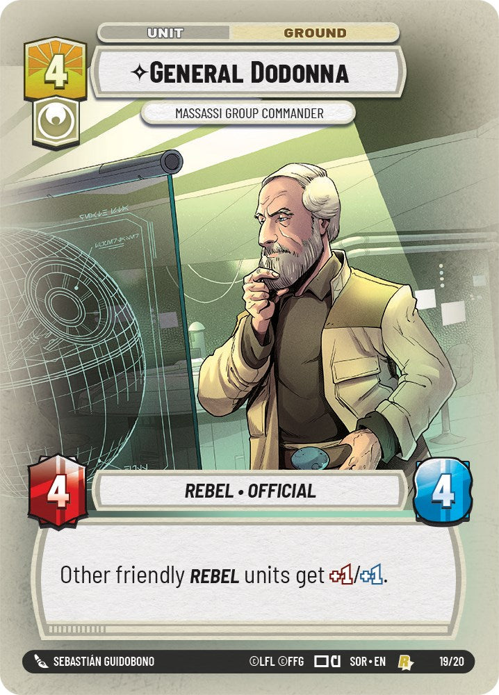 General Dodonna - Massassi Group Commander (19/20) [Spark of Rebellion: Weekly Play] | Shuffle n Cut Hobbies & Games