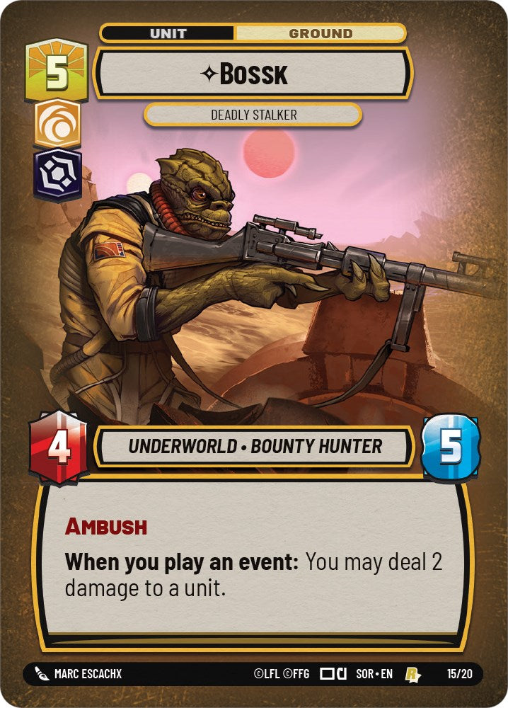 Bossk - Deadly Stalker (15/20) [Spark of Rebellion: Weekly Play] | Shuffle n Cut Hobbies & Games