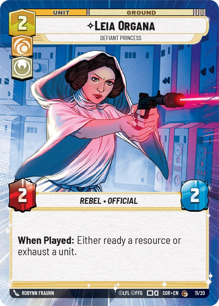 Leia Organa - Defiant Princess (11/20) [Spark of Rebellion: Weekly Play] | Shuffle n Cut Hobbies & Games