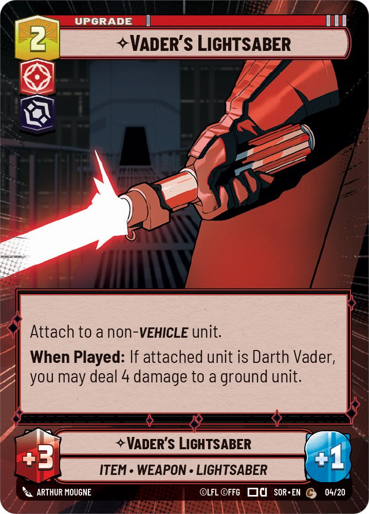 Vader's Lightsaber (Hyperspace) (4/20) [Spark of Rebellion: Weekly Play] | Shuffle n Cut Hobbies & Games