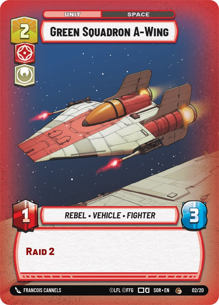 Green Squadron A-Wing (2/20) [Spark of Rebellion: Weekly Play] | Shuffle n Cut Hobbies & Games