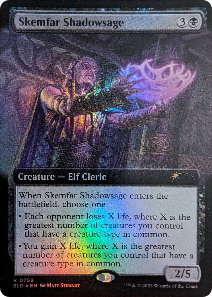 Skemfar Shadowsage (Extended Art) [Secret Lair Drop Series] | Shuffle n Cut Hobbies & Games