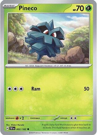 Pineco (002/162) [Scarlet & Violet: Temporal Forces] | Shuffle n Cut Hobbies & Games