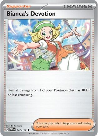 Bianca's Devotion (142/162) [Scarlet & Violet: Temporal Forces] | Shuffle n Cut Hobbies & Games
