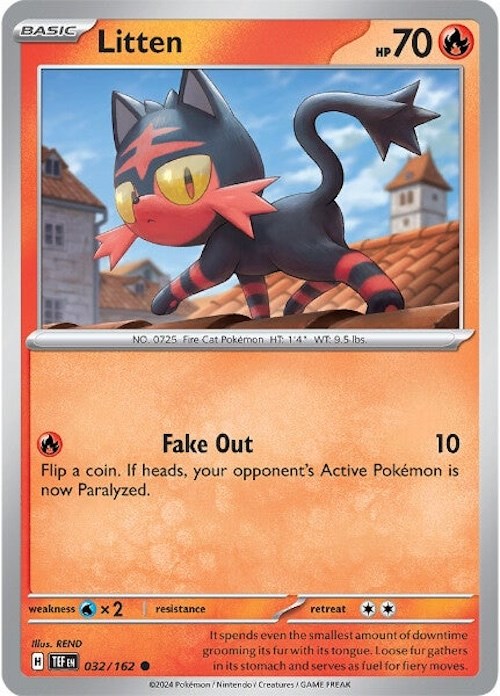 Litten (032/162) [Scarlet & Violet: Temporal Forces] | Shuffle n Cut Hobbies & Games