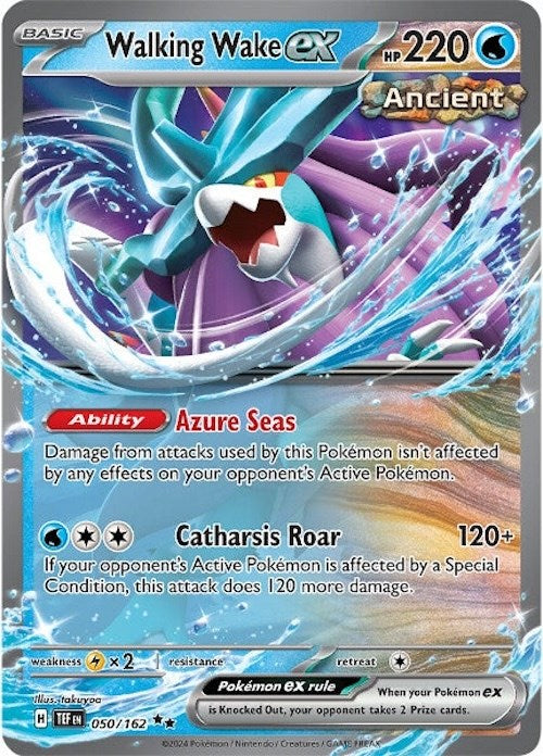 Walking Wake ex (050/162) [Scarlet & Violet: Temporal Forces] | Shuffle n Cut Hobbies & Games