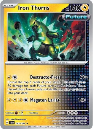 Iron Thorns (062/162) [Scarlet & Violet: Temporal Forces] | Shuffle n Cut Hobbies & Games