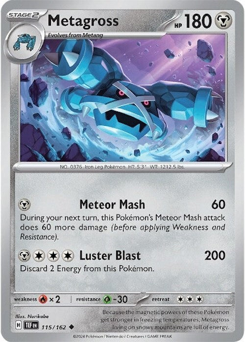Metagross (115/162) [Scarlet & Violet: Temporal Forces] | Shuffle n Cut Hobbies & Games