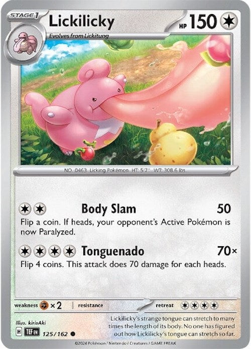 Lickilicky (125/162) [Scarlet & Violet: Temporal Forces] | Shuffle n Cut Hobbies & Games