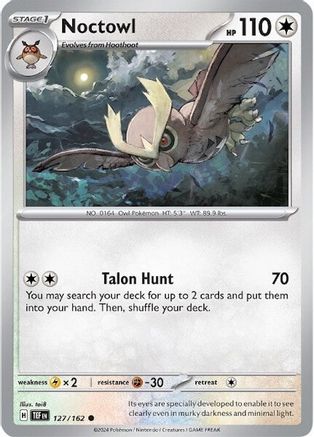 Noctowl (127/162) [Scarlet & Violet: Temporal Forces] | Shuffle n Cut Hobbies & Games