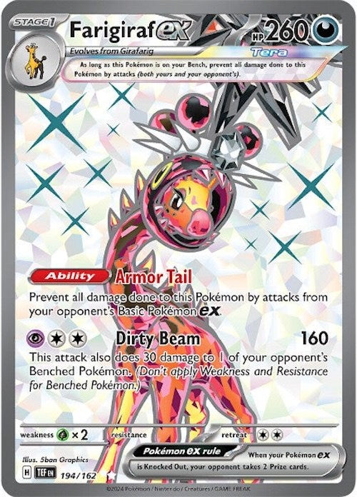 Farigiraf ex (194/162) [Scarlet & Violet: Temporal Forces] | Shuffle n Cut Hobbies & Games
