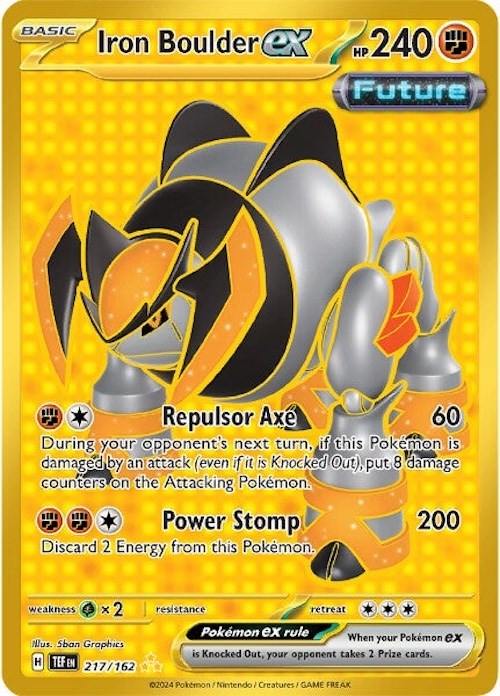 Iron Boulder ex (217/162) [Scarlet & Violet: Temporal Forces] | Shuffle n Cut Hobbies & Games
